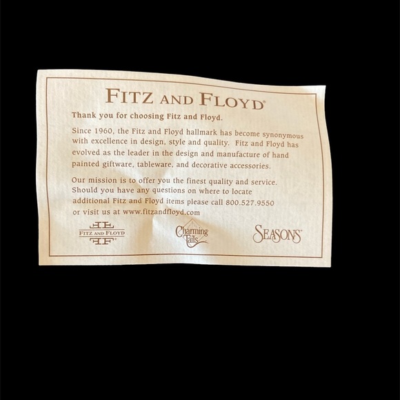 Fitz and Floyd Santa Clause Snack Therapy Ceramic Tray - Picture 4 of 5